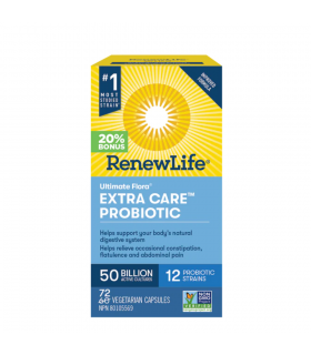 Renew Life Ultimate Flora Extra Care 50 Billion BONUS SIZE Shelf Stable 72 VCaps | 每天不同折扣, 全网最低价格 | 种类齐全的保健品店铺 VITASHOP, 只有你想不到,