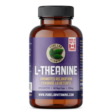PURE LAB VITAMINS L-Theanine 250 mg 60 Veggie Caps