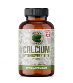 PURE LAB VITAMINS Calcium Hydroxyapatite 250 mg 120 Veggie Caps