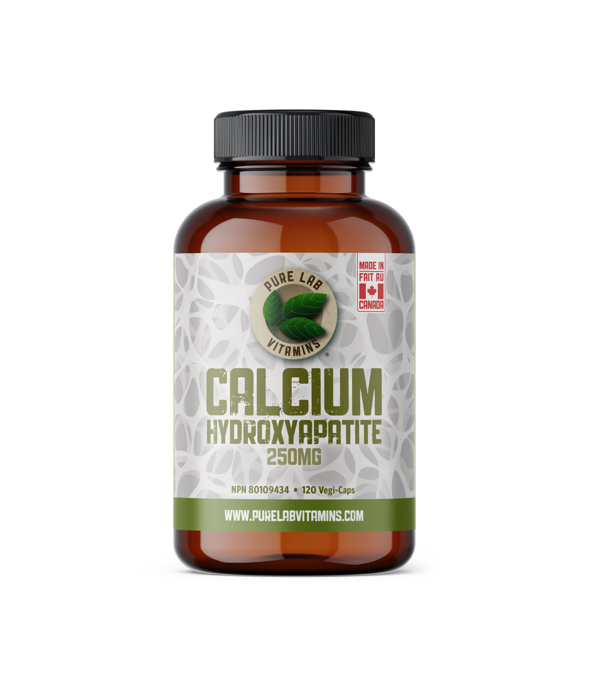 PURE LAB VITAMINS Calcium Hydroxyapatite 250 mg 120 Veggie Caps | Unbeatable Prices, Daily Deals | VITASHOP