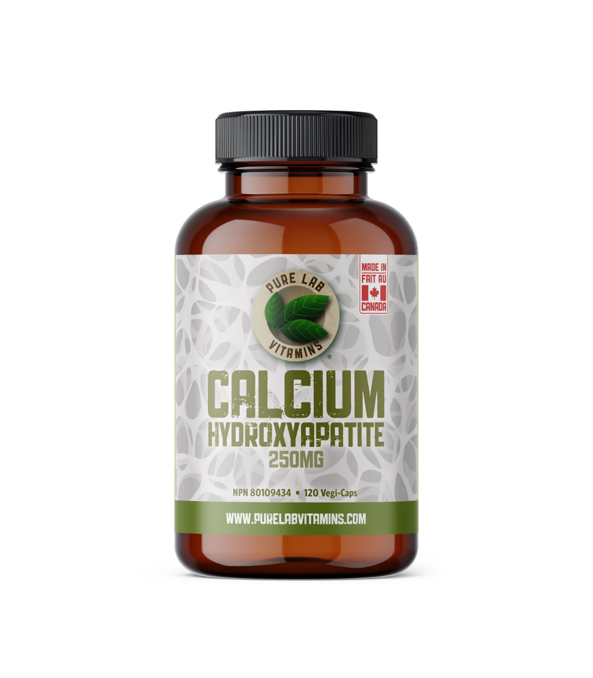 PURE LAB VITAMINS Calcium Hydroxyapatite 250 mg 120 Veggie Caps | Unbeatable Prices, Daily Deals | VITASHOP