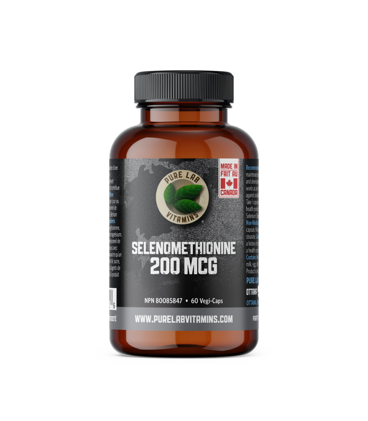 PURE LAB VITAMINS Selenomethionine 200mcg 60 Veggie Caps | Unbeatable Prices, Daily Deals | VITASHOP