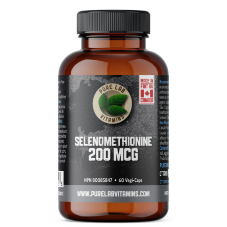 PURE LAB VITAMINS Selenomethionine 200mcg 60 Veggie Caps | Unbeatable Prices, Daily Deals | VITASHOP