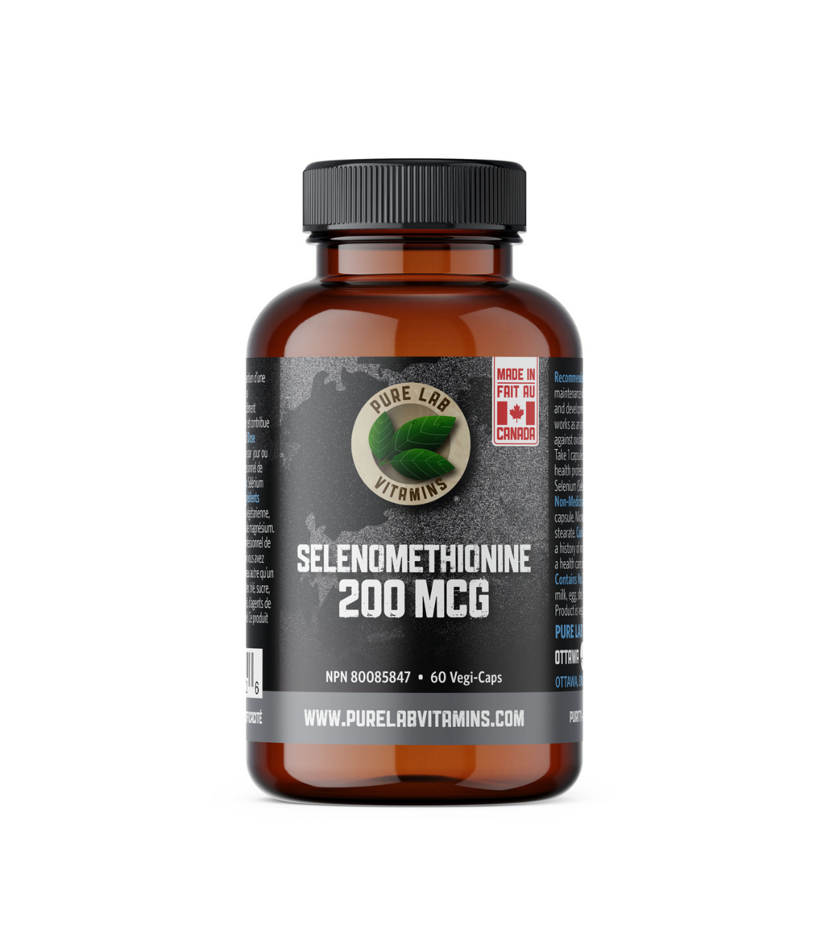 PURE LAB VITAMINS Selenomethionine 200mcg 60 Veggie Caps | Unbeatable Prices, Daily Deals | VITASHOP