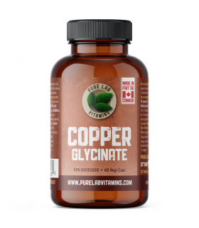 PURE LAB VITAMINS Copper Glycinate 60 Veggie Caps | Unbeatable Prices, Daily Deals | VITASHOP