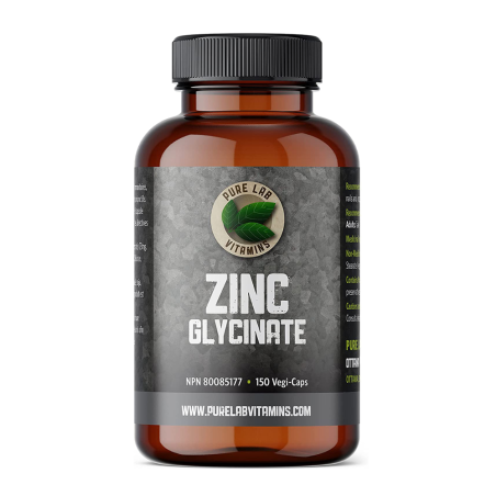 PURE LAB VITAMINS Zinc Glycinate 150 Veggie Caps