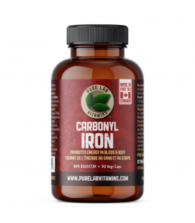 PURE LAB VITAMINS Carbonyl Iron 90 Veggie Caps | Unbeatable Prices, Daily Deals | VITASHOP