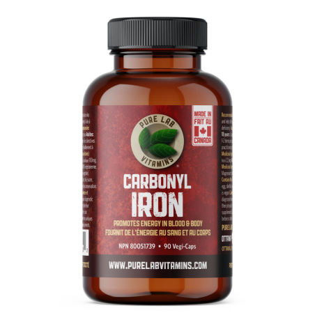 PURE LAB VITAMINS Carbonyl Iron 90 Veggie Caps