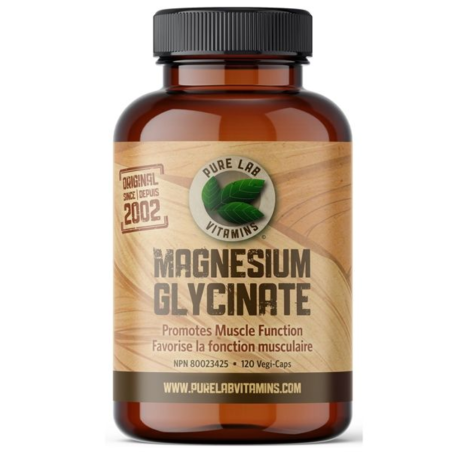 PURE LAB VITAMINS Magnesium Glycinate 120 Veggie Caps | 매일 업데이트되는 특가 상품 | VITASHOP