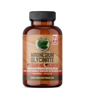 PURE LAB VITAMINS Magnesium Glycinate + Taurine + CoQ10 120 Veggie Caps | Unbeatable Prices, Daily Deals | VITASHOP