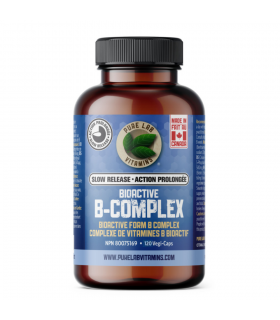 PURE LAB VITAMINS Bioactive B Complex Slow Release 120 Veggie Caps | Unbeatable Prices, Daily Deals | VITASHOP