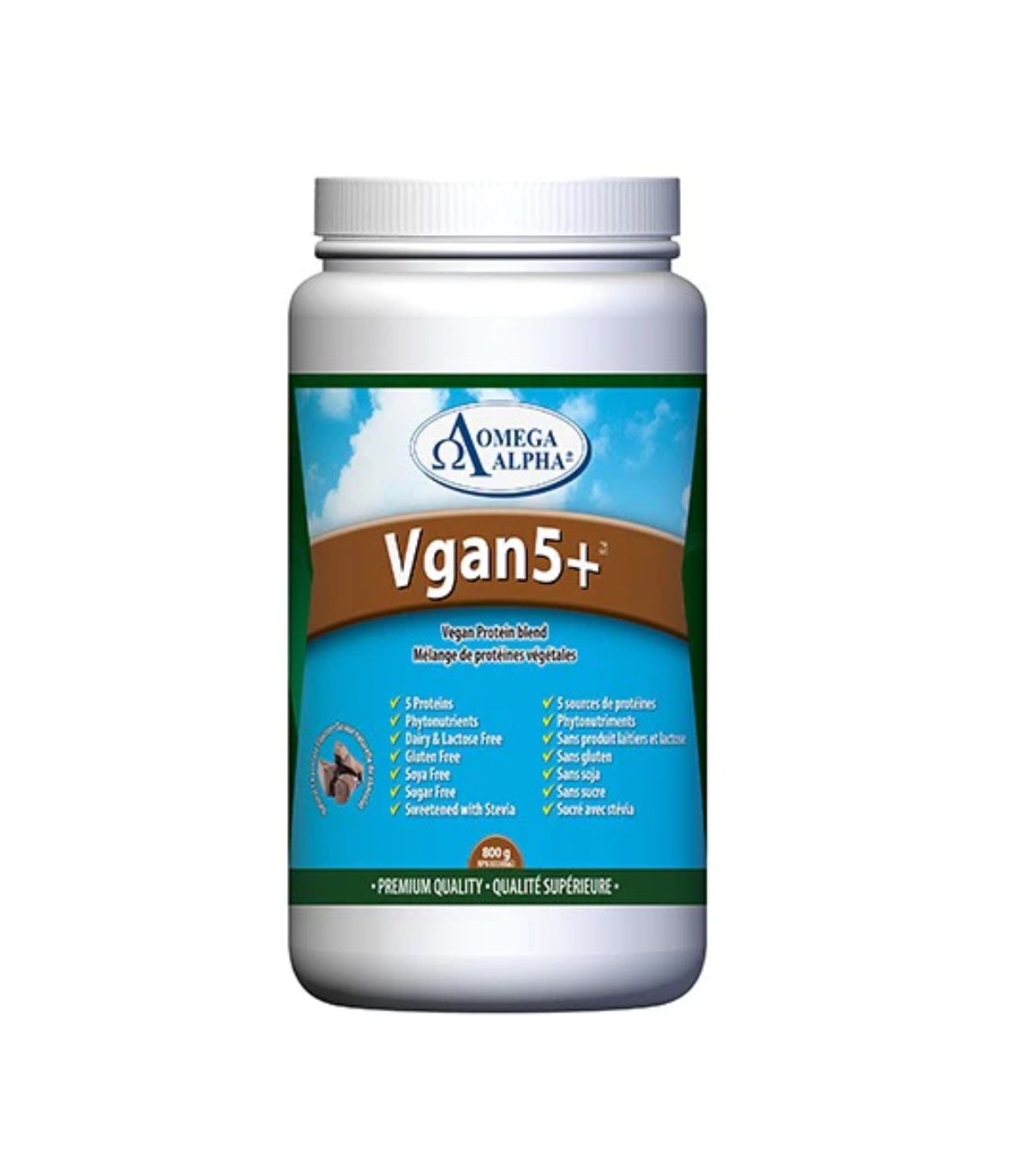 Omega Alpha 오메가 알파 단백질 Vgan5+, 초콜릿 800g | 매일 업데이트되는 특가 상품 | VITASHOP