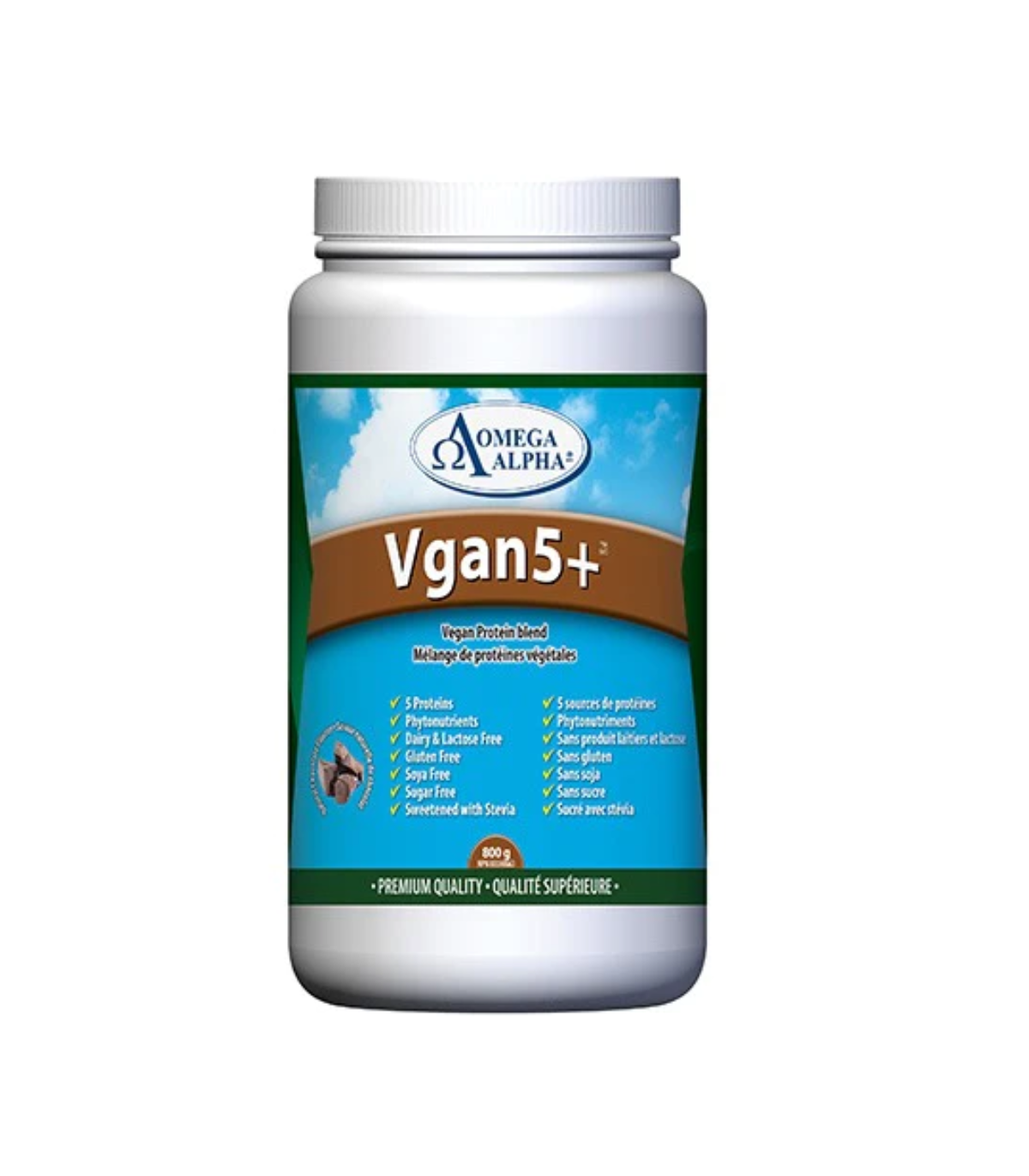 Omega Alpha 오메가 알파 단백질 Vgan5+, 초콜릿 800g | 매일 업데이트되는 특가 상품 | VITASHOP