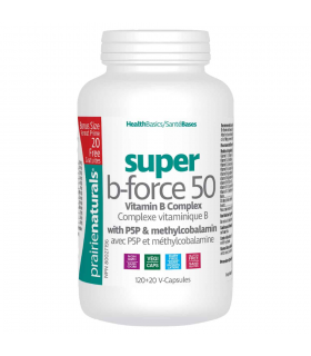 Prairie Naturals Super B-Force B Complex with P5P Methylcobalamin 120 Vegi Capsules + 20 FREE | 每天不同折扣, 全网最低价格 | 种类齐全的保健品店铺 VITA