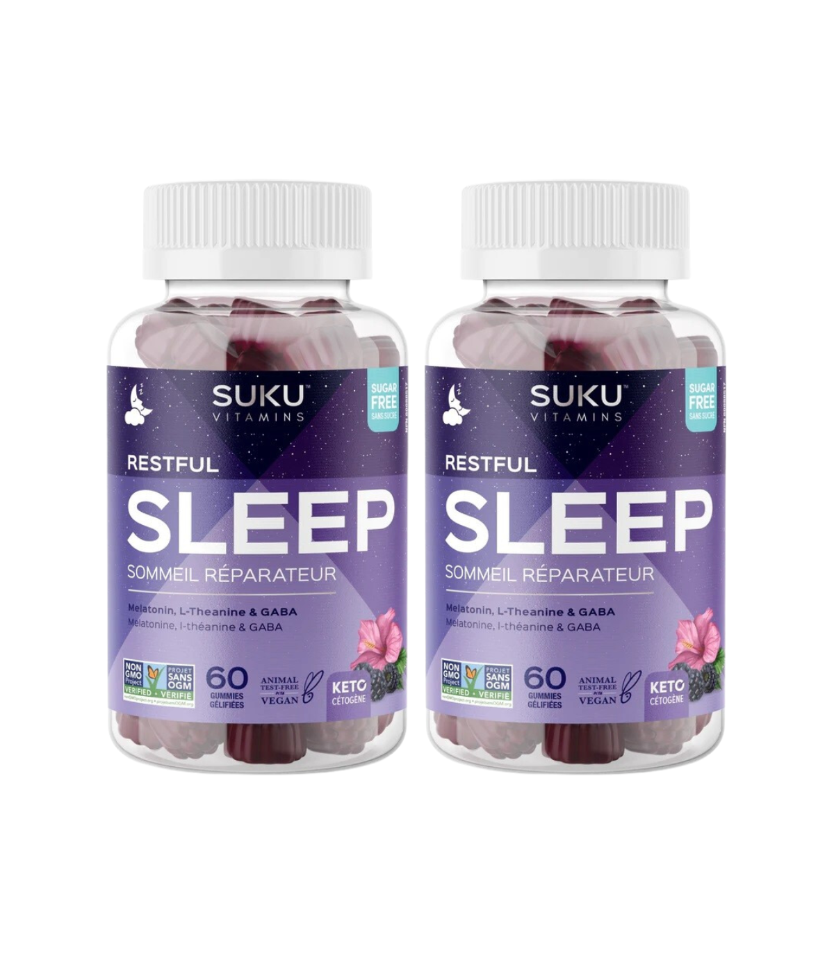 SUKU VITAMINS [2 for Deal] 수쿠 슬립 멜라토닌 구미 60 + 구미 60개 무료 | 매일 업데이트되는 특가 상품 | VITASHOP