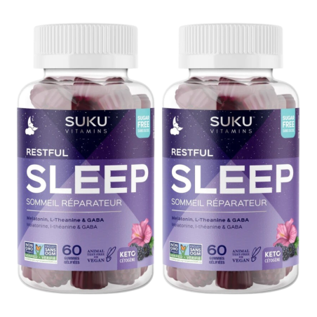SUKU VITAMINS [2 for Deal] 수쿠 슬립 멜라토닌 구미 60 + 구미 60개 무료 | 매일 업데이트되는 특가 상품 | VITASHOP