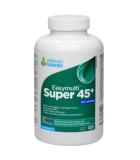 Platinum Naturals 플래티넘 내추럴스 Super Easymulti® 45+ for Men 120 소프트젤 | 매일 업데이트되는 특가 상품 | VITASHOP