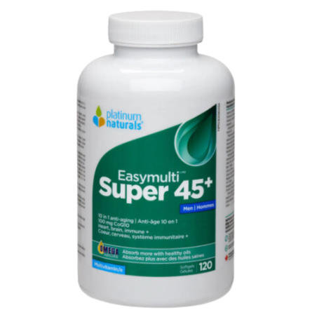 Platinum Naturals Super Easymulti® 45+ for Men 120 Softgels | Unbeatable Prices, Daily Deals | VITASHOP