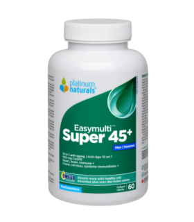 Platinum Naturals Super Easymulti® 45+ for Men 60 Softgels | Unbeatable Prices, Daily Deals | VITASHOP