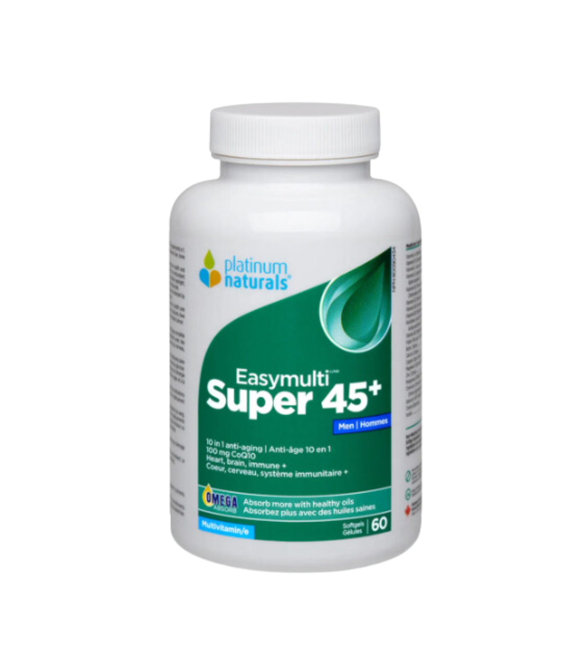 Platinum Naturals Super Easymulti® 45+ for Men 60 Softgels | 每天不同折扣, 全网最低价格 | 种类齐全的保健品店铺 VITASHOP, 只有你想不到, 没有你买不到 !