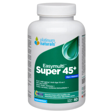 Platinum Naturals 플래티넘 내추럴스 Super Easymulti® 45+ for Men 60 소프트젤 | 매일 업데이트되는 특가 상품 | VITASHOP