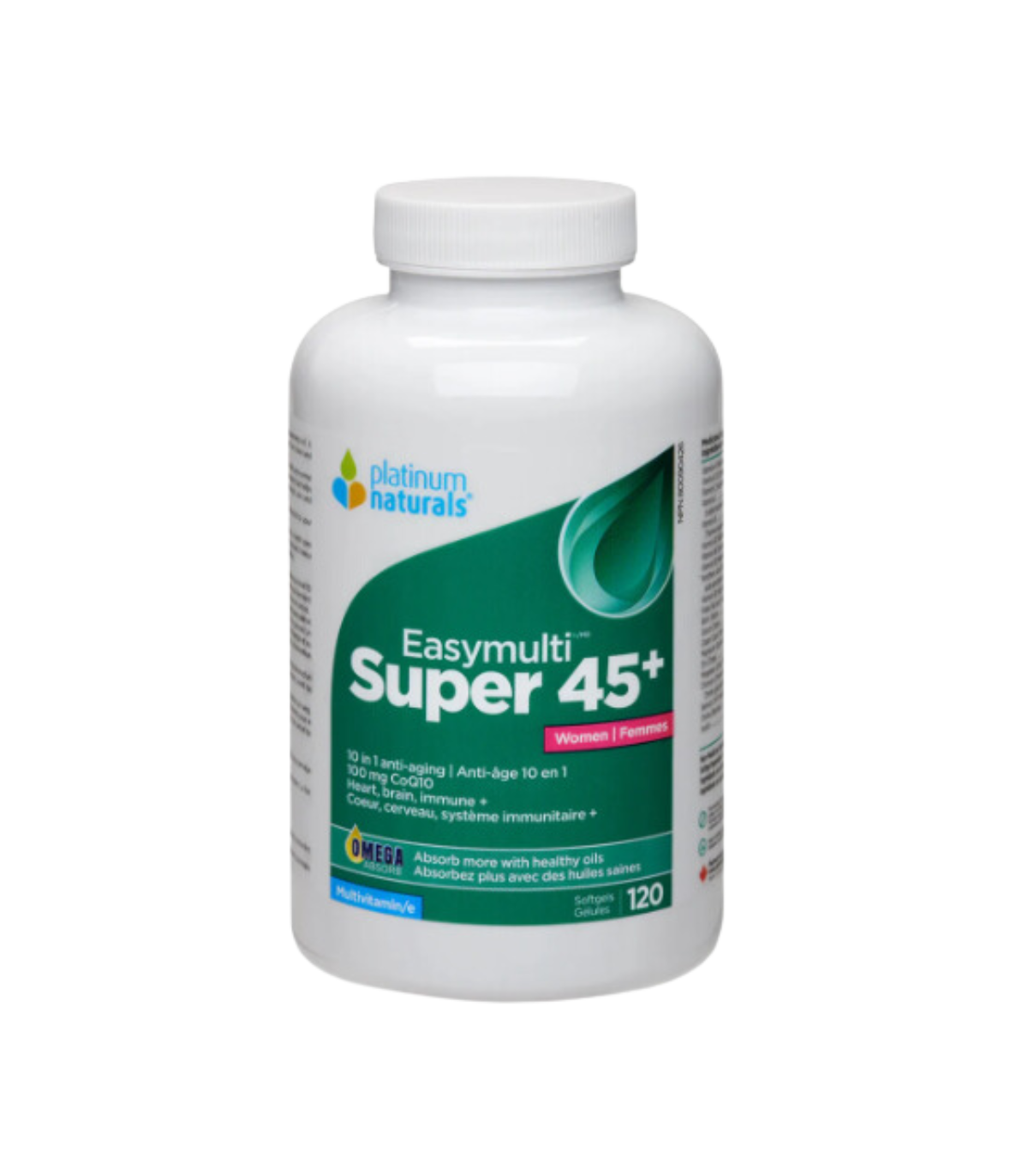 Platinum Naturals Super Easymulti® 45+ for Women 120 Softgels | Unbeatable Prices, Daily Deals | VITASHOP