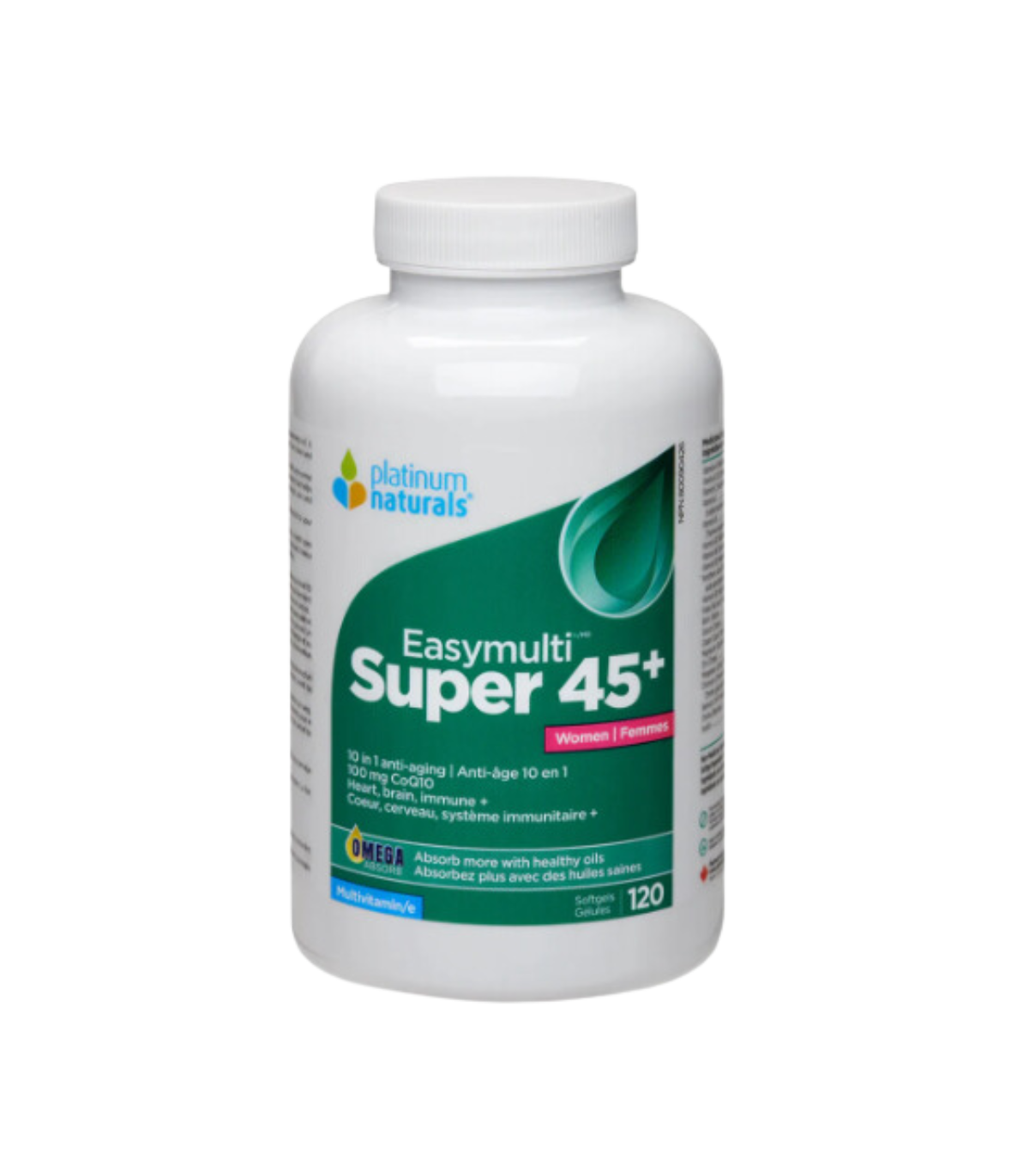 Platinum Naturals Super Easymulti® 45+ 女性配方 120粒软胶囊 | 每天不同折扣, 全网最低价格 | 种类齐全的保健品店铺 VITASHOP, 只有你想不到, 没有你买不到 !