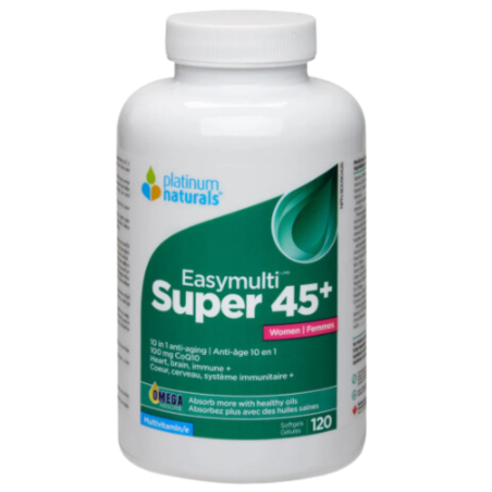 Platinum Naturals Super Easymulti® 45+ 女性配方 120粒软胶囊 | 每天不同折扣, 全网最低价格 | 种类齐全的保健品店铺 VITASHOP, 只有你想不到, 没有你买不到 !