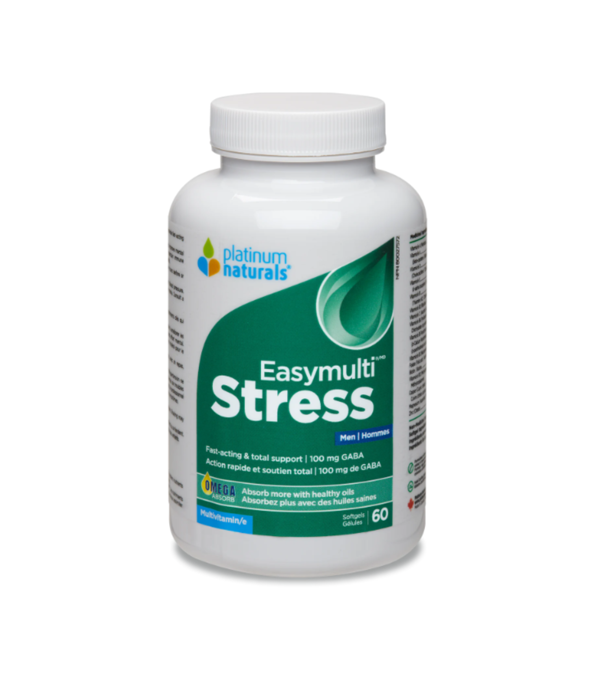 Platinum Naturals 플래티넘 내추럴스 Easymulti® Stress for Men 60 소프트젤 | 매일 업데이트되는 특가 상품 | VITASHOP