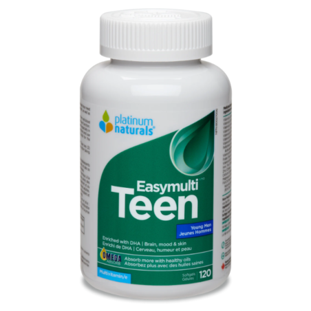 Platinum Naturals 플래티넘 내추럴스 Easymulti® Teen for Young Men 120 소프트젤 | 매일 업데이트되는 특가 상품 | VITASHOP