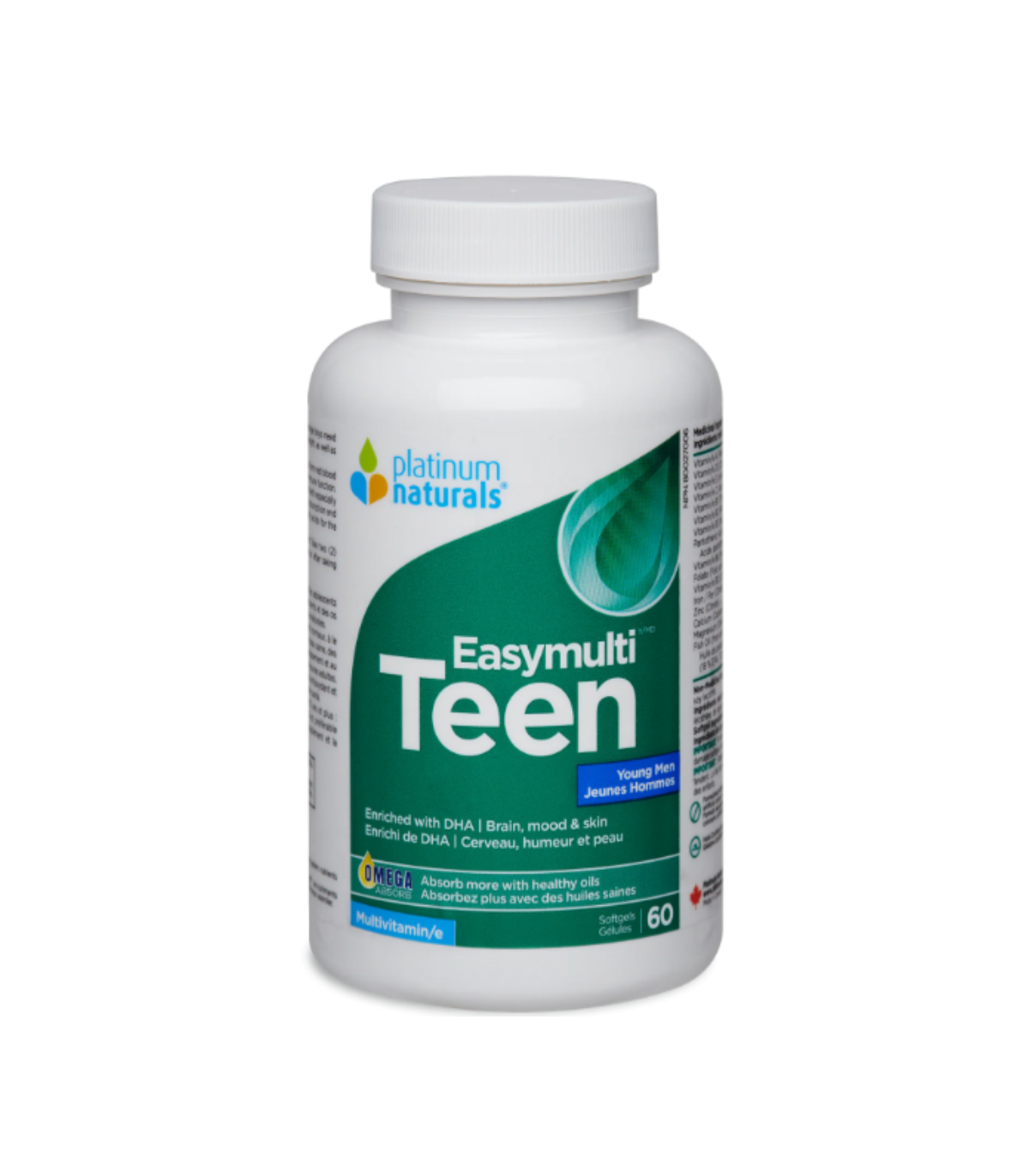 Platinum Naturals 플래티넘 내추럴스 Easymulti® Teen for Young Men 60 소프트젤 | 매일 업데이트되는 특가 상품 | VITASHOP