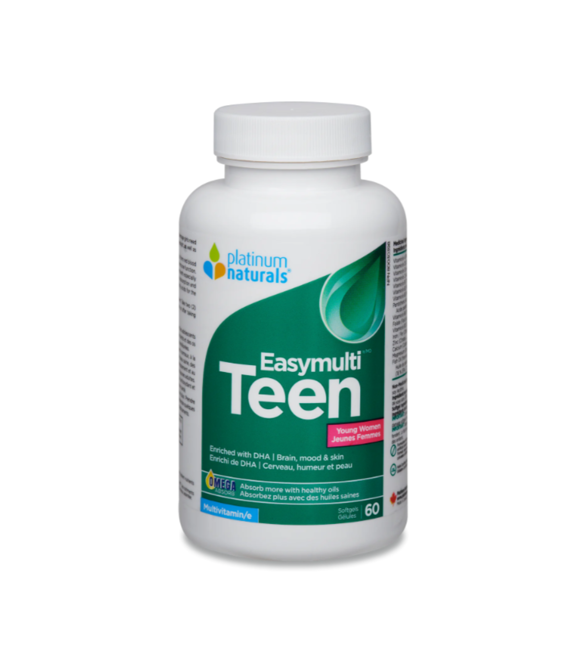 Platinum Naturals 플래티넘 내추럴스 Easymulti® Teen for Young Women 60 소프트젤 | 매일 업데이트되는 특가 상품 | VITASHOP