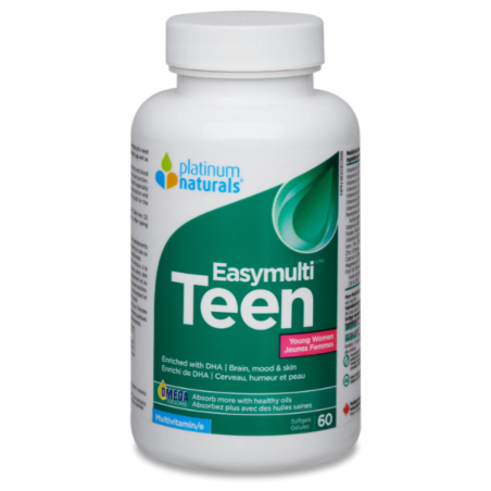 Platinum Naturals 플래티넘 내추럴스 Easymulti® Teen for Young Women 60 소프트젤 | 매일 업데이트되는 특가 상품 | VITASHOP