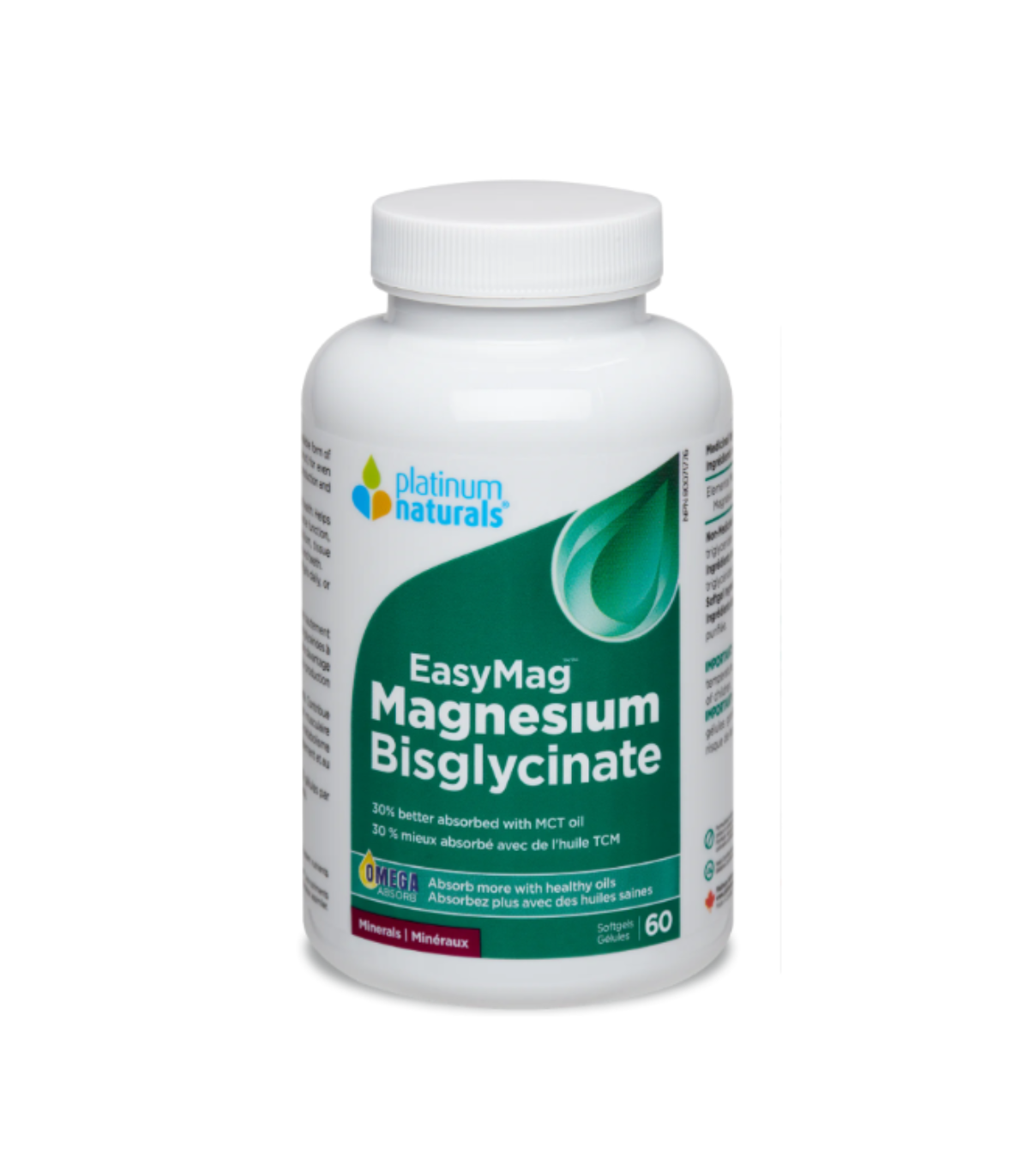 Platinum Naturals EasyMag™ Magnesium Bisglycinate 60 Softgels | Unbeatable Prices, Daily Deals | VITASHOP