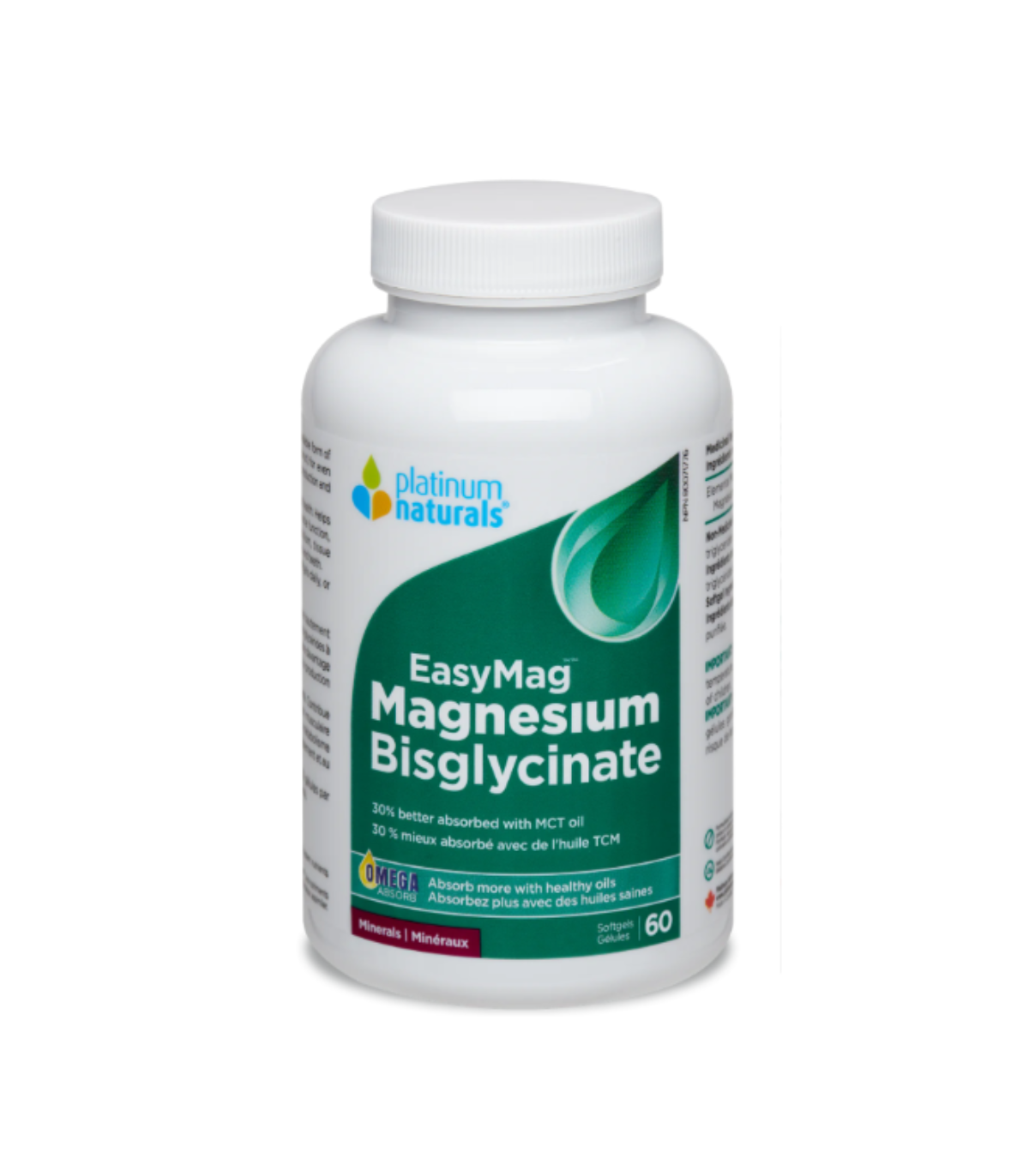 Platinum Naturals EasyMag™ Magnesium Bisglycinate 60 Softgels | Unbeatable Prices, Daily Deals | VITASHOP