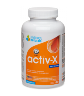 Platinum Naturals 플래티넘 내추럴스 Activ-X™ for Men 60 소프트젤 | 매일 업데이트되는 특가 상품 | VITASHOP