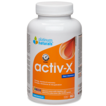 Platinum Naturals 플래티넘 내추럴스 Activ-X™ for Men 60 소프트젤 | 매일 업데이트되는 특가 상품 | VITASHOP