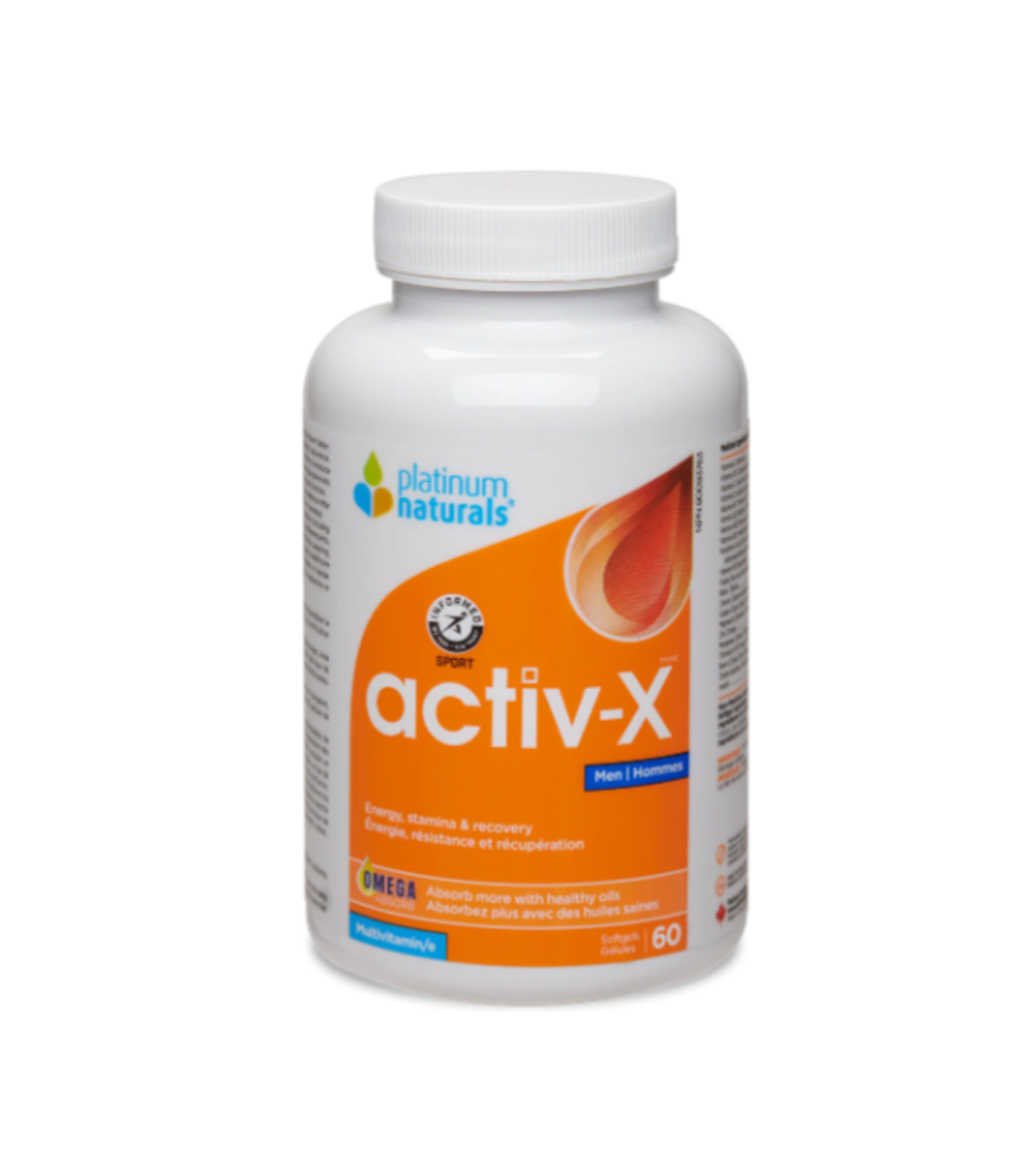 Platinum Naturals 플래티넘 내추럴스 Activ-X™ for Men 60 소프트젤 | 매일 업데이트되는 특가 상품 | VITASHOP