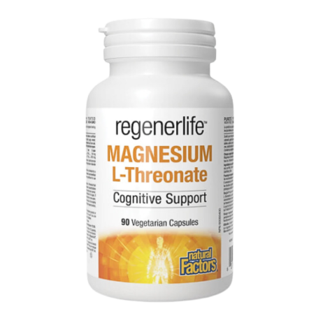 Natural Factors Regenerlife Magnésium L-Thréonate 667 Mg 90 Capsules Végétariennes