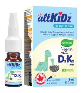 allKIDZ 素食维生素 D3 K2 滴剂 5 mL | 每天不同折扣, 全网最低价格 | 种类齐全的保健品店铺 VITASHOP, 只有你想不到, 没有你买不到 !