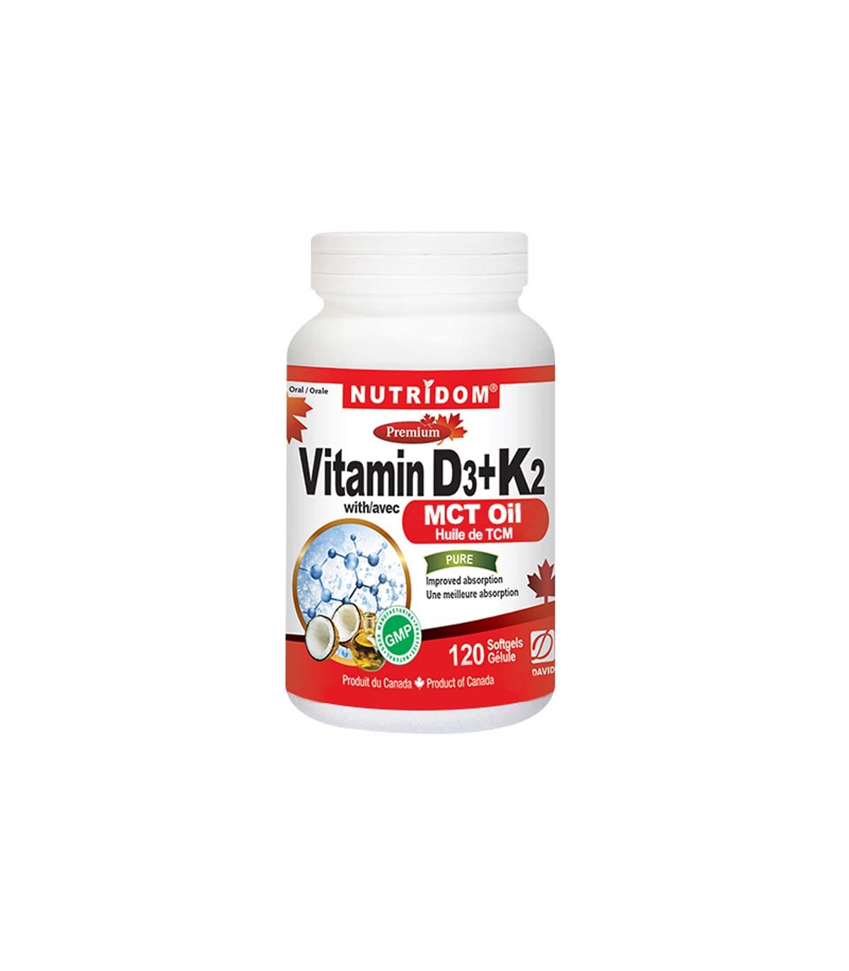 Nutridom 뉴트리돔 비타민 D3+K2 120 소프트젤 | 매일 업데이트되는 특가 상품 | VITASHOP