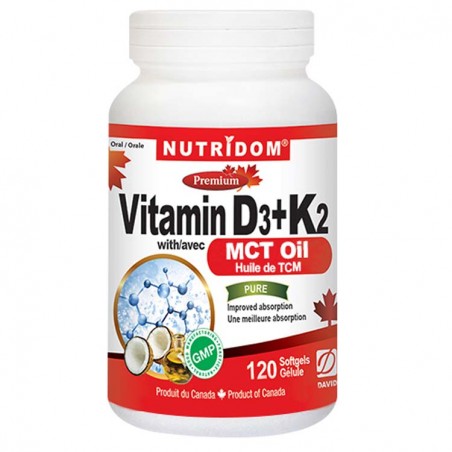 Nutridom 뉴트리돔 비타민 D3+K2 120 소프트젤 | 매일 업데이트되는 특가 상품 | VITASHOP