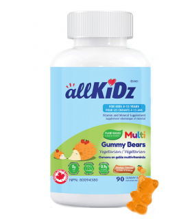 allKIDZ Multi Gummy Bears 植物软糖 90 粒 | 每天不同折扣, 全网最低价格 | 种类齐全的保健品店铺 VITASHOP, 只有你想不到, 没有你买不到 !