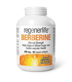 Natural Factors Regenerlife Berberine 500 mg 90 Liquid Softgels | 매일 업데이트되는 특가 상품 | VITASHOP