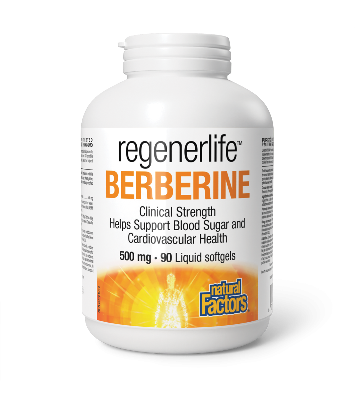 Natural Factors Regenerlife Berberine 500 mg 90 Liquid Softgels | 매일 업데이트되는 특가 상품 | VITASHOP