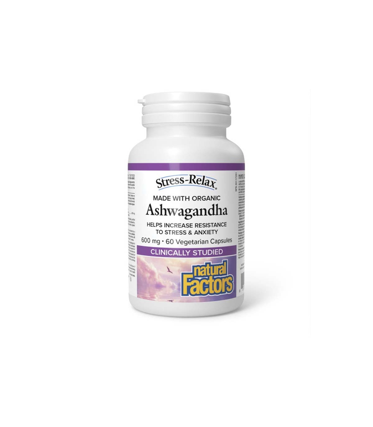 Natural Factors Stress-Relax Ashwagandha 600 mg 60 Vegetarian Capsules | 매일 업데이트되는 특가 상품 | VITASHOP
