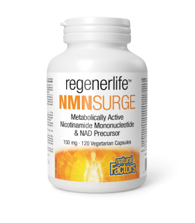 Natural Factors RegenerLife NMNSurge 150 mg 120 Vegetarian Capsules | Unbeatable Prices, Daily Deals | VITASHOP