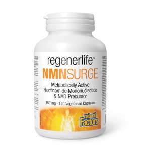 Natural Factors RegenerLife NMNSurge 150 mg 120 Vegetarian Capsules | Unbeatable Prices, Daily Deals | VITASHOP