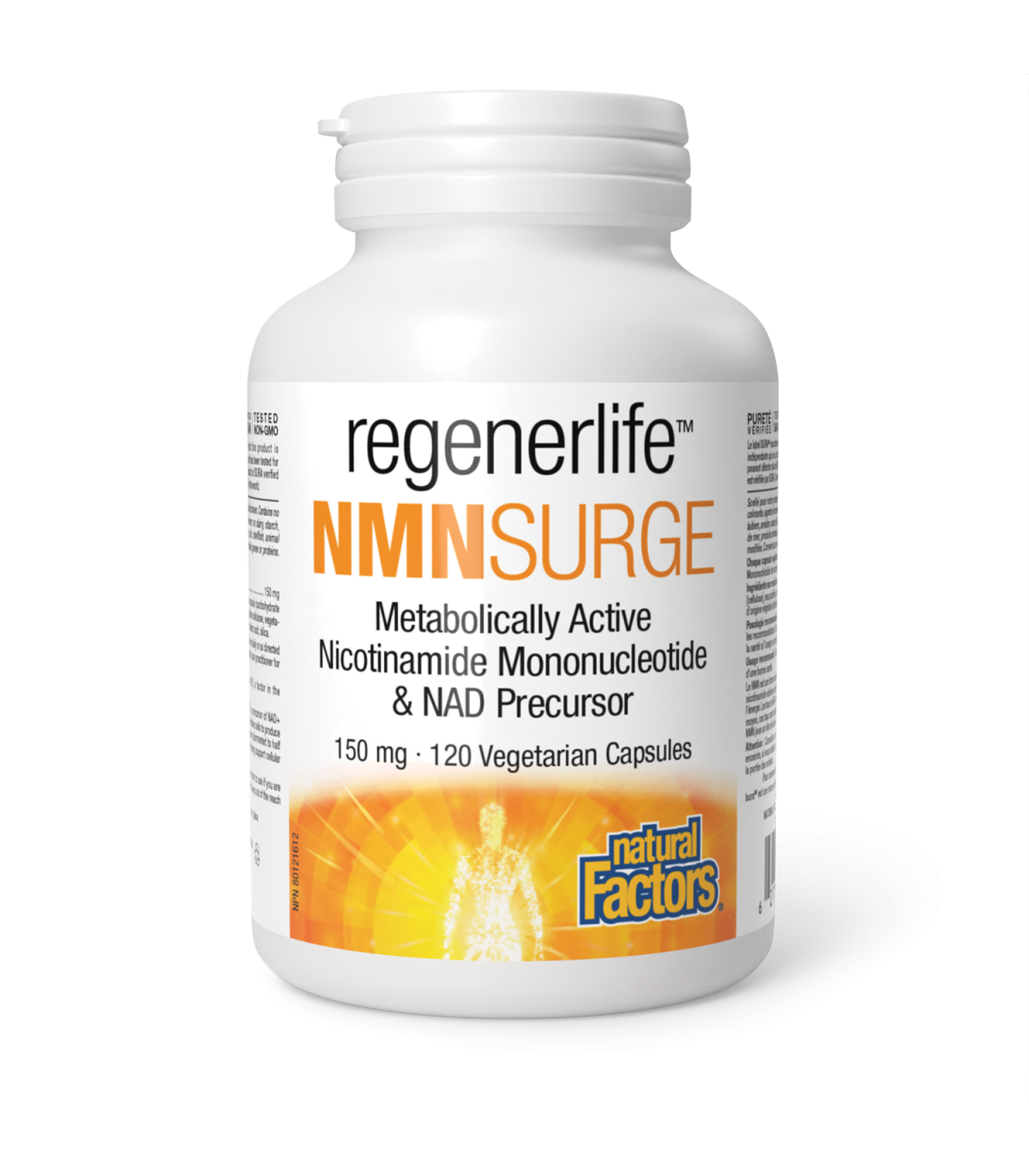 Natural Factors RegenerLife NMNSurge 150 mg 120 Vegetarian Capsules | 每天不同折扣, 全网最低价格 | 种类齐全的保健品店铺 VITASHOP, 只有你想不到, 没有你买不到 !