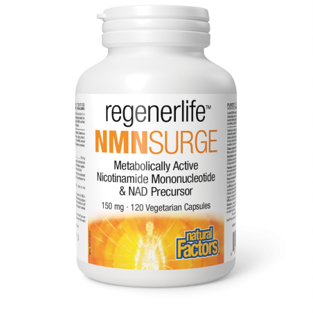 Natural Factors RegenerLife NMNSurge 150 mg 120 Vegetarian Capsules | 每天不同折扣, 全网最低价格 | 种类齐全的保健品店铺 VITASHOP, 只有你想不到, 没有你买不到 !